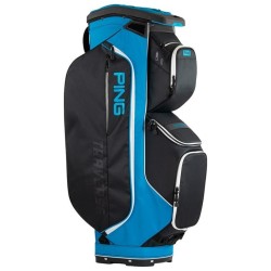 Sac chariot de golf PING modèle Traverse 244 Blue Black Double Strap