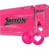 Balles de golf pour femme SRIXON Soft Feel lady rose Saint-Valentin