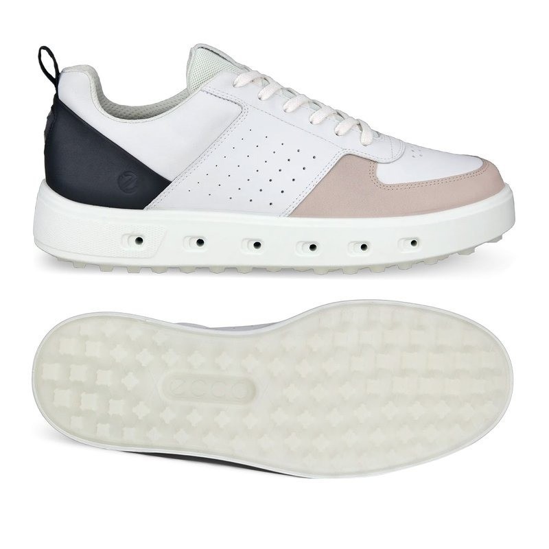 ECCO - Vente chaussures de GOLF modèle Street 720 White/Black/Gravel ECCO - Vente chaussures de GOLF modèle Street 720 White/Black/Gravel
