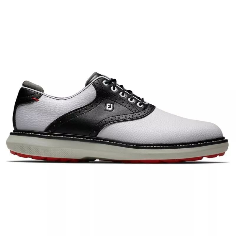 Chaussures de golf Footjoy Traditions SL White/Black grey Wide