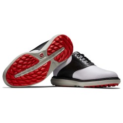 Chaussures de golf Footjoy Traditions SL White/Black grey Wide