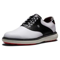 Chaussures de golf Footjoy Traditions SL White/Black grey Wide