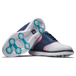 FOOTJOY - Vente chaussures de gof homme Traditions White/Navy/Pink