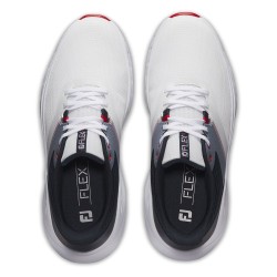 FOOTJOY - vente chaussures golf homme modèle Flex White/Navy/Red