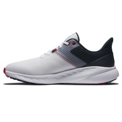 FOOTJOY - vente chaussures golf homme modèle Flex White/Navy/Red