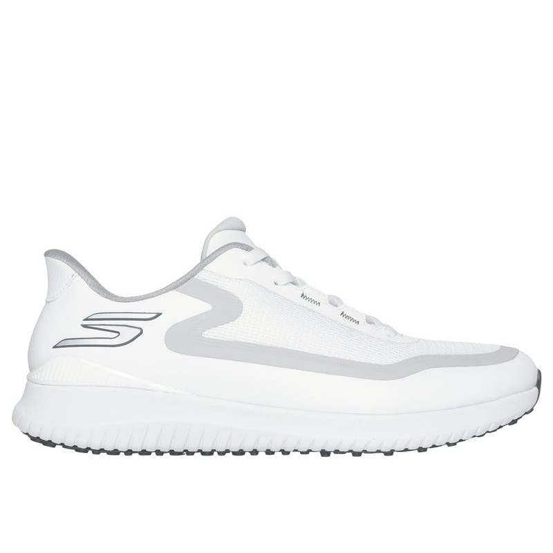 Chaussures de golf homme SKECHERS modèle Go Golf Flight White/Grey Chaussures de golf homme SKECHERS modèle Go Golf Flight White/Grey