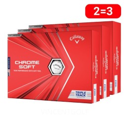 CALLAWAY - vente balles de golf modèle Chrome soft triple track PROMO