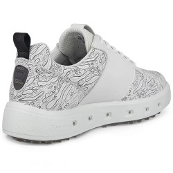 Ecco - Vente chaussures de golf homme modèle Street 720 Hybride White