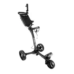 AXGLO - Vente chariot manuel 3 roues de golf V1 Noir/Gris