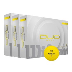 Wilson - 3 boîtes de balles golf modèle DUO Soft Jaune
