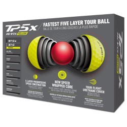 TAYLORMADE  Vente balles de golf modèle TP5x jaune gamme 2021