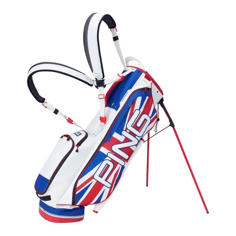 Sac portable de golf PING modèle Hoofer Lite 231 Union Jack