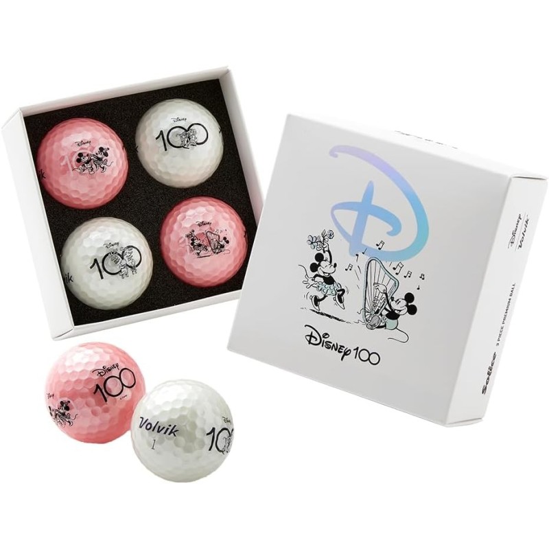 VOLVIK - Vente coffret 4 balles Vivid Soft Disney 100 Solice VOLVIK - Vente coffret 4 balles Vivid Soft Disney 100 Solice