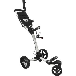 AXGLO - Vente chariot manuel 3 roues de golf V2 Push Cart Blanc/Gris