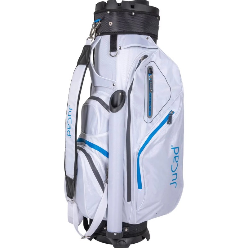 Jucad - Vente sac chariot de golf AQUATA blanc/gris/bleu