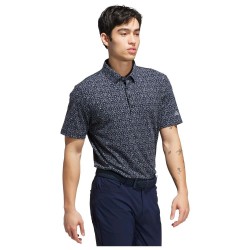 Adidas | Polo Ultimate365 Micro Argyle Collegiate navy | Vincent-golf