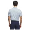 Adidas | Polo Ultimate365 Micro Argyle Collegiate White| Vincent-golf