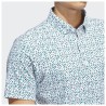 Adidas | Polo Ultimate365 Micro Argyle Collegiate White| Vincent-golf