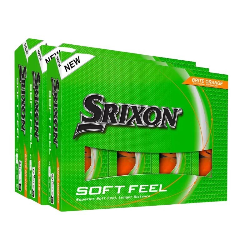 Srixon | vente pack balles de golf SoftFeel Orange | Vincent Golf
