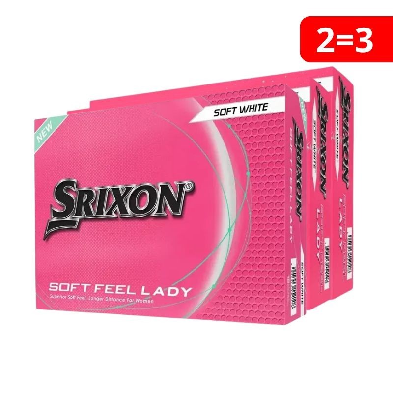 Vente de 3 boîtes de balles de golf pour femmes SRIXON Soft feel Lady