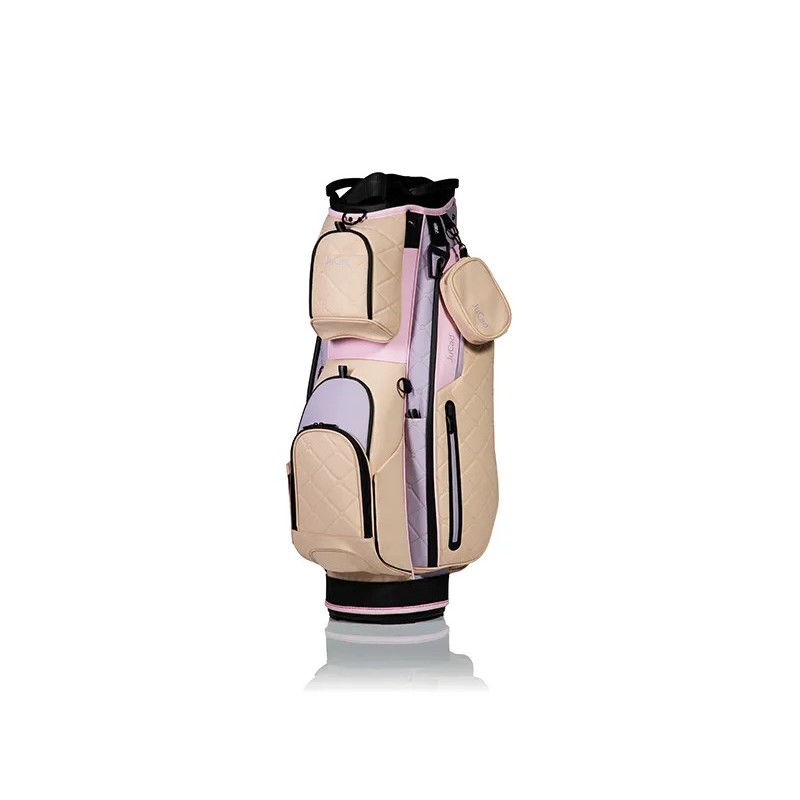 Jucad - Vente sac de golf chariot First Class Beige/Lilas/Rose