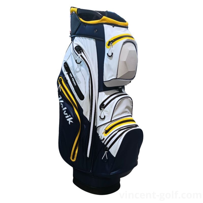 Volvik - Vente Sac Portable de golf Hurricane Marine/Blanc/Jaune