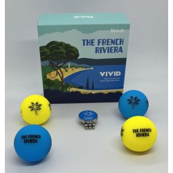 Volvik - Vente coffret 4 balles de golf Vivid French Riviera