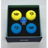 Volvik - Vente coffret 4 balles de golf Vivid French Riviera