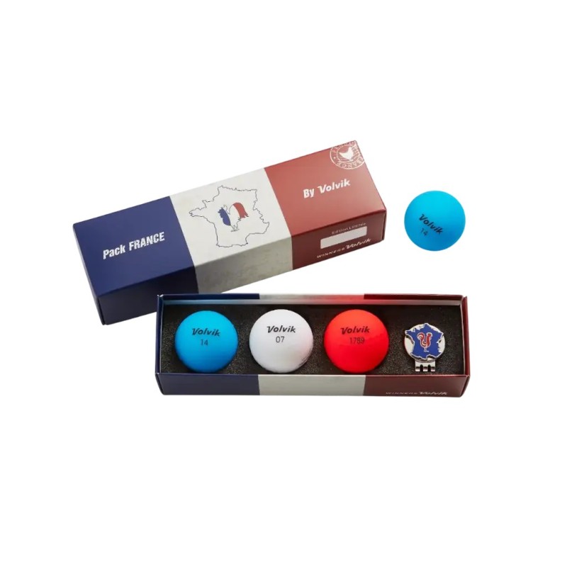 Volvik - Vente coffret 3 balles de golf Vivid France