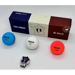 Volvik - Vente coffret 3 balles de golf Vivid France