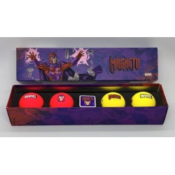 Volvik - Vente coffret 4 balles de golf Vivid Marvel Magneto