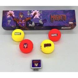 Volvik - Vente coffret 4 balles de golf Vivid Marvel Magneto