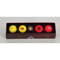 Volvik - Vente coffret 4 balles de golf Vivid Marvel Iron Man