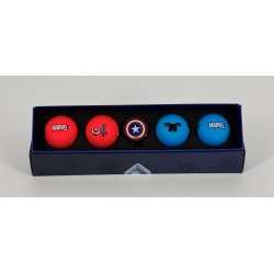 Volvik - Vente coffret 4 balles de golf Vivid Marvel Captain America