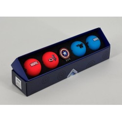 Volvik - Vente coffret 4 balles de golf Vivid Marvel Captain America