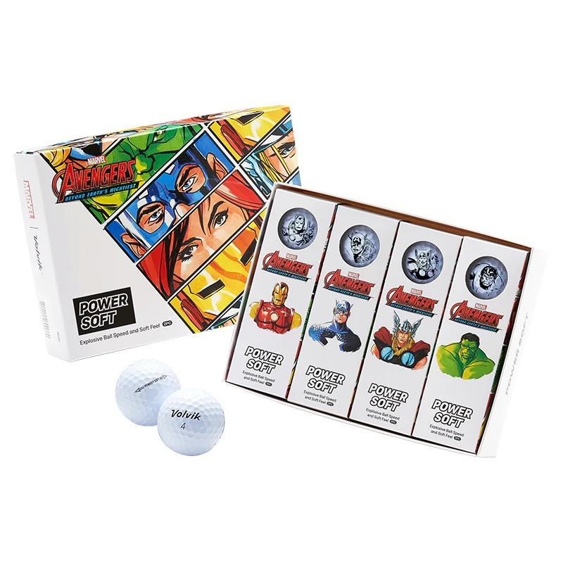 VOLVIK vente coffret 12 balles VIMAT de golf Marvel 1963