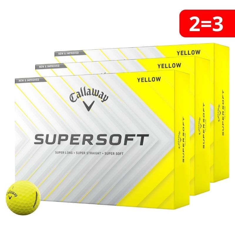 Callaway - 3 douzaines de balles de golf Supersoft en promo