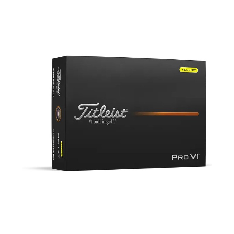 Titleist | Vente balles de golf modèle Pro V1 Yellow
