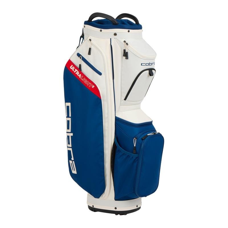 Cobra | Sac Chariot Ultralight 2 Cart Bag Blanc/Bleu/rouge