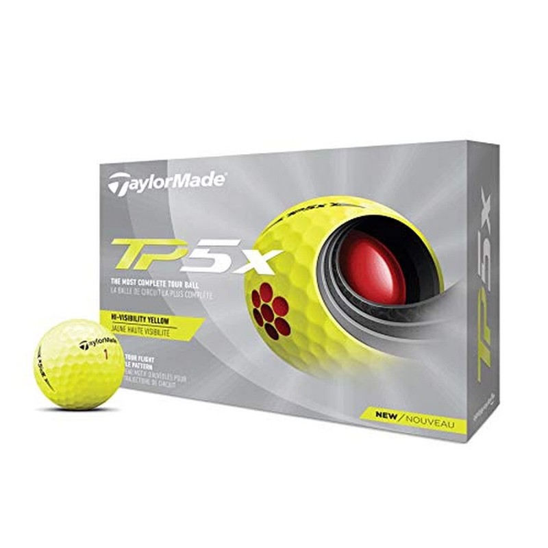 Taylormade | Vente balles de golf modèle TP5x jaune gamme 2021