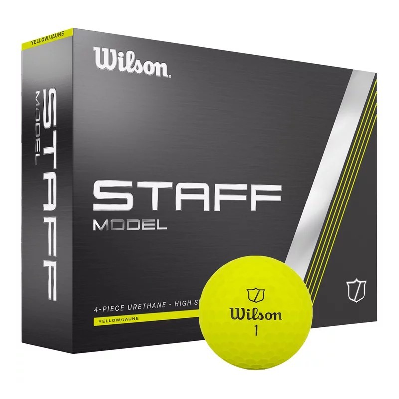 Wilson | vente balles golf modèle staff model Jaune