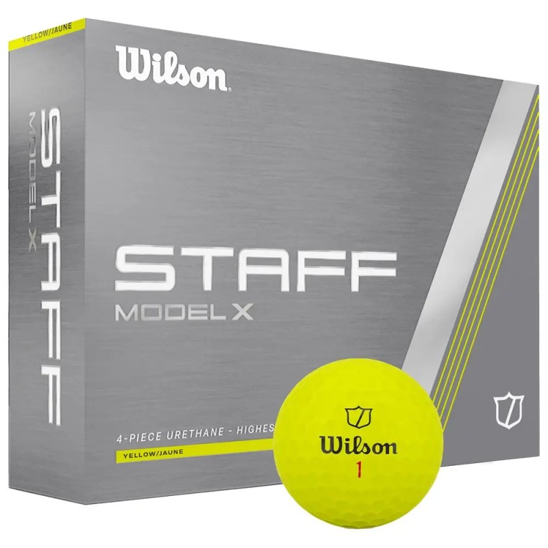 Wilson | vente balles golf modèle staff model X Jaune