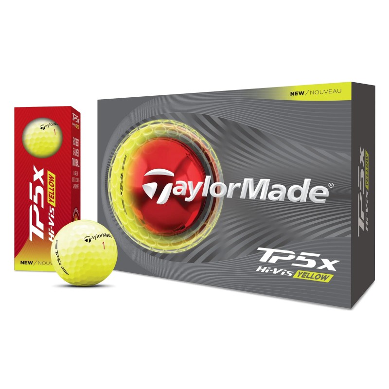TaylorMade | Vente Balles de golf TP5x Jaune 2026