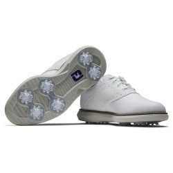 FootJoy | Chaussures de golf Traditions Junior Blanc/Blanc/Gris