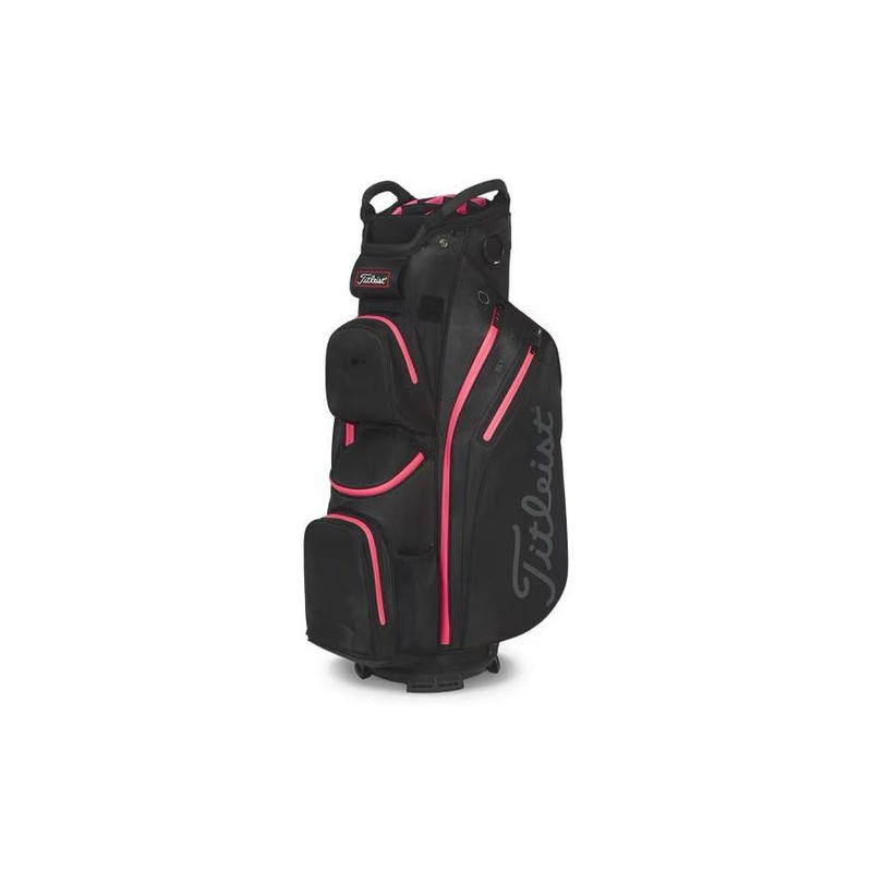 Titleist | Sac Chariot - Cart 14 StaDry Noir/Rose