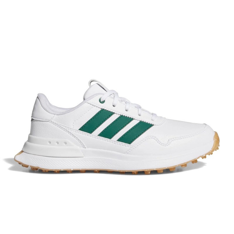 Chaussure de golf pour homme Adidas S2G 26 Blanc/Vert/Gum Junior