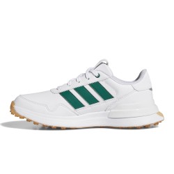 Chaussure de golf pour homme Adidas S2G 26 Blanc/Vert/Gum Junior