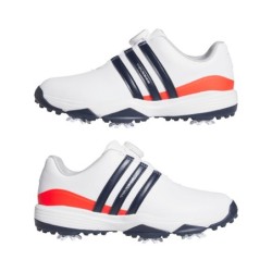 Adidas | Chaussure de golf - Tour360 BOA Junior Blanc/rouge