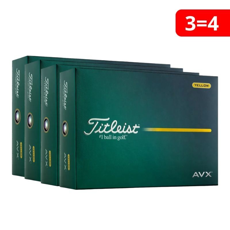 Titleist | Vente Pack de 48 balles AVX 2026 Yellow