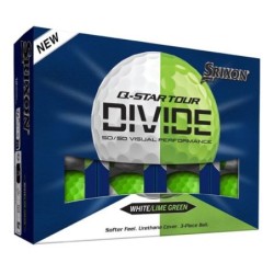 Srixon | Balles - Q-STAR TOUR DIVIDE 6 Blanc/Citron